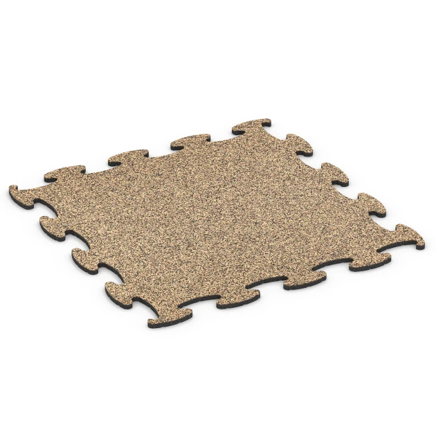 Fitness Active pavimento von WARCO im Farbdesign Rattan mit den Abmessungen 98 x 98 × 1,8 cm. Produktfoto von Artikel 6840 in der Aufsicht von schräg vorne.