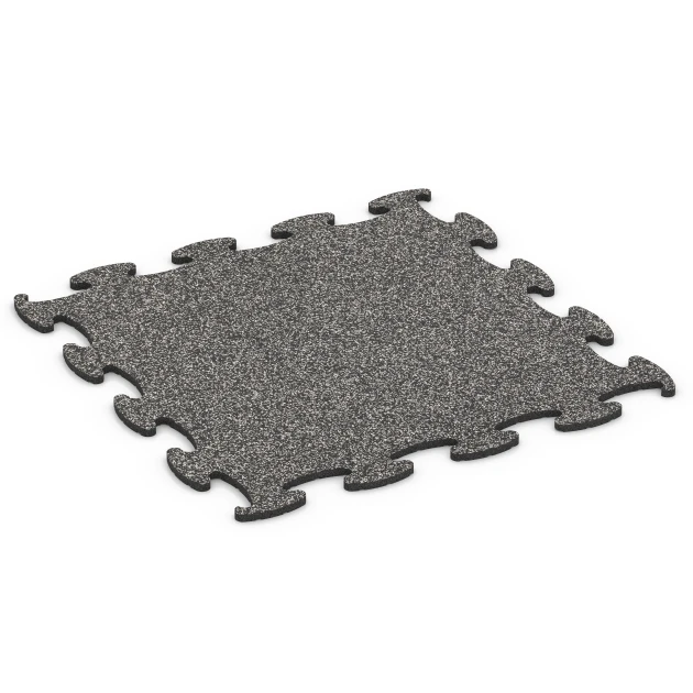 Dalle Fitness Max de WARCO en couleur Granit gris foncé au format 98 x 98 × 1,8 cm. La photo de l’article 6868 dans la vue complète de face.