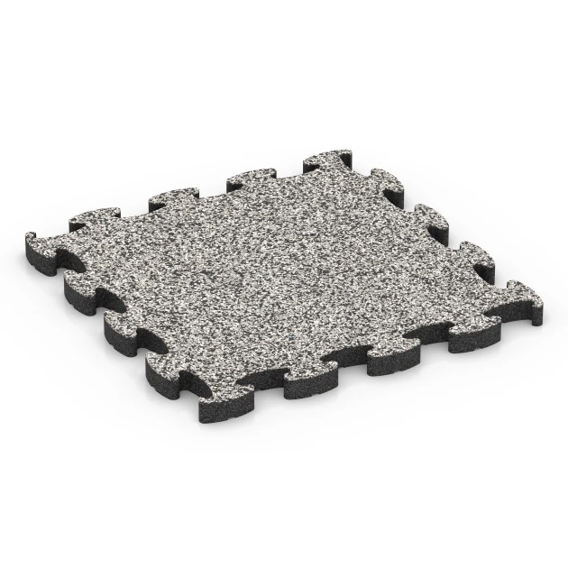 Dalle Fitness Max de WARCO en couleur Granit gris au format 46 x 46 × 2,8 cm. La photo de l’article 6878 dans la vue complète de face.