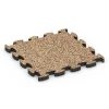 Fitness Max Floor System von WARCO im Farbdesign Terra Cotta mit den Abmessungen 46 x 46 × 2,8 cm. Produktfoto von Artikel 6880 in der Aufsicht von schräg vorne.