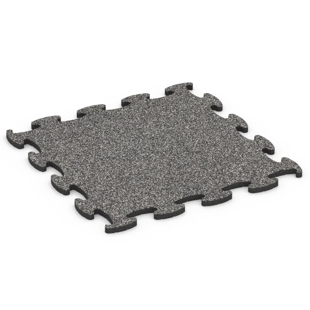 Fitness Active dalle de WARCO en couleur Granit gris foncé au format 98 x 98 x 2,8 cm. La photo de l’article 6850 dans la vue complète de face.