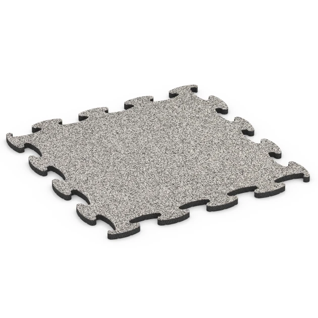 Fitness Active dalle de WARCO en couleur Granit gris au format 98 x 98 x 2,8 cm. La photo de l’article 6851 dans la vue complète de face.