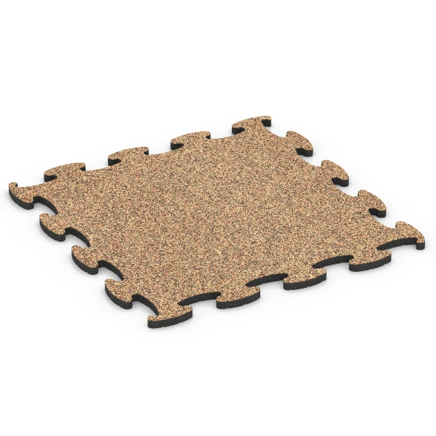 Fitness Active pavimento von WARCO im Farbdesign Terracotta mit den Abmessungen 98 x 98 x 2,8 cm. Produktfoto von Artikel 6853 in der Aufsicht von schräg vorne.