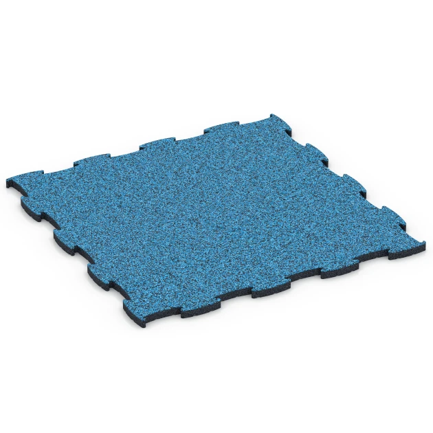 Fitness Active Floor System von WARCO im Farbdesign Atlantik mit den Abmessungen 97,1 x 97,1 x 2,8 cm. Produktfoto von Artikel 6857 in der Aufsicht von schräg vorne.