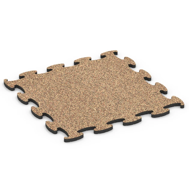 Fitness Max Floor System von WARCO im Farbdesign Terracotta mit den Abmessungen 98 x 98 x 2,8 cm. Produktfoto von Artikel 6889 in der Aufsicht von schräg vorne.