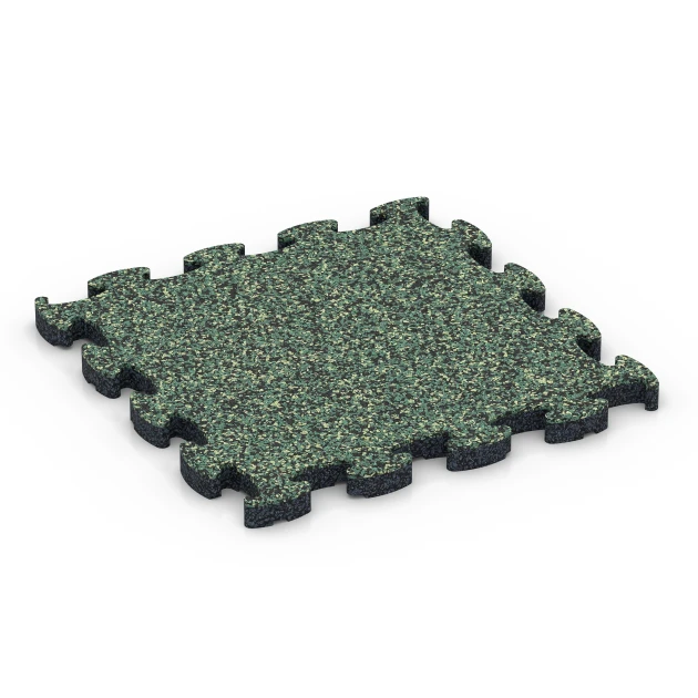 Steinteppich Klickfliese von WARCO im Farbdesign Englischer Rasen mit den Abmessungen 28,9 x 28,9 x 1,8 cm | 0,084 m². Produktfoto von Artikel 6816 in der Aufsicht von schräg vorne.