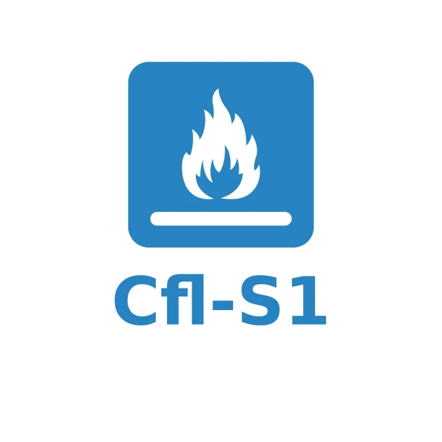 Aufpreis Brandklasse Cfl-s1 von WARCO im Farbdesign  mit den Abmessungen DZ 2 cm. Produktfoto von Artikel 7017 in der Aufsicht von schräg vorne.