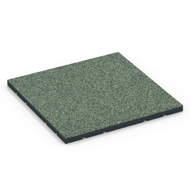 Pavimento per palestra da esterno von WARCO im Farbdesign Prato inglese mit den Abmessungen 60 x 60 x 3 cm | 0,36 m². Produktfoto von Artikel 7134 in der Aufsicht von schräg vorne.