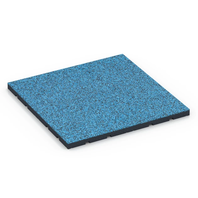 Pavimento per palestra da esterno von WARCO im Farbdesign Atlantico mit den Abmessungen 60 x 60 x 3 cm | 0,36 m². Produktfoto von Artikel 7139 in der Aufsicht von schräg vorne.