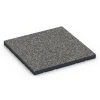 Outdoor-Fitnessboden von WARCO im Farbdesign Dunkelgrauer Granit mit den Abmessungen 60 x 60 x 4 cm | 0,36 m². Produktfoto von Artikel 7141 in der Aufsicht von schräg vorne.
