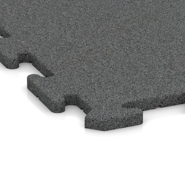 Detailaufnahme der Randausprägung von WARCO-Produkt 4246, Pavimentazione sportiva 1,8 cm, Format 100 x 100 x 1,8 cm | 1,00 m², Farbe Grigio ardesia.