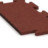 Detailaufnahme der Randausprägung von WARCO-Produkt 4806, Piastra perimetrale, Format 500 x 235 x 18 mm, Farbe Rosso mattone.