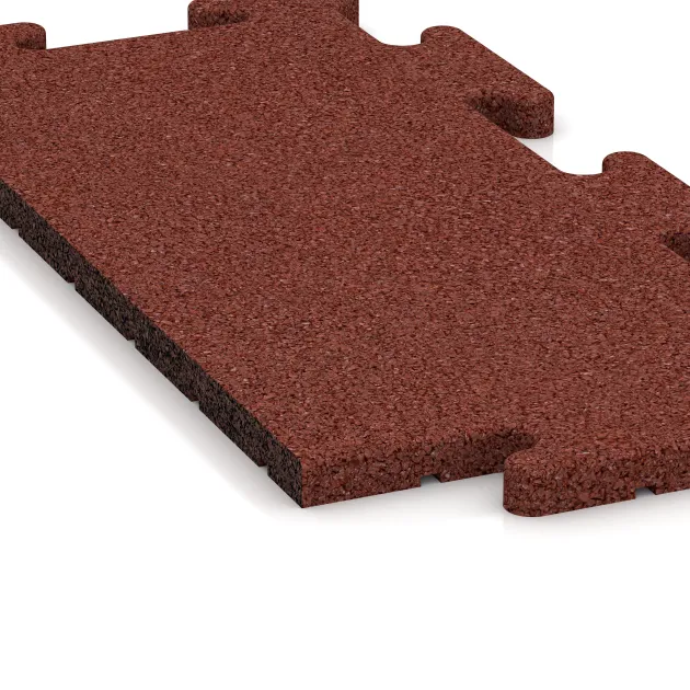 Detailaufnahme der Randausprägung von WARCO-Produkt 4806, Piastra perimetrale, Format 500 x 235 x 18 mm, Farbe Rosso mattone.