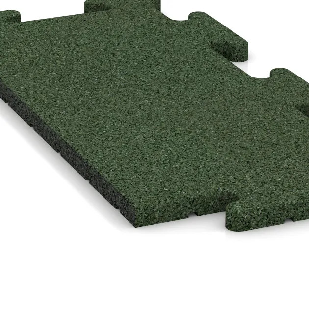 Detailaufnahme der Randausprägung von WARCO-Produkt 4809, Randplatte, Format 500 x 235 x 18 mm, Farbe Grasgrün.