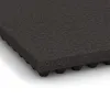 Detailaufnahme der Randausprägung von WARCO-Produkt 3643, Stallmatte Luxus, Format 1000 x 500 x 55 mm, Farbe Anthrazit.