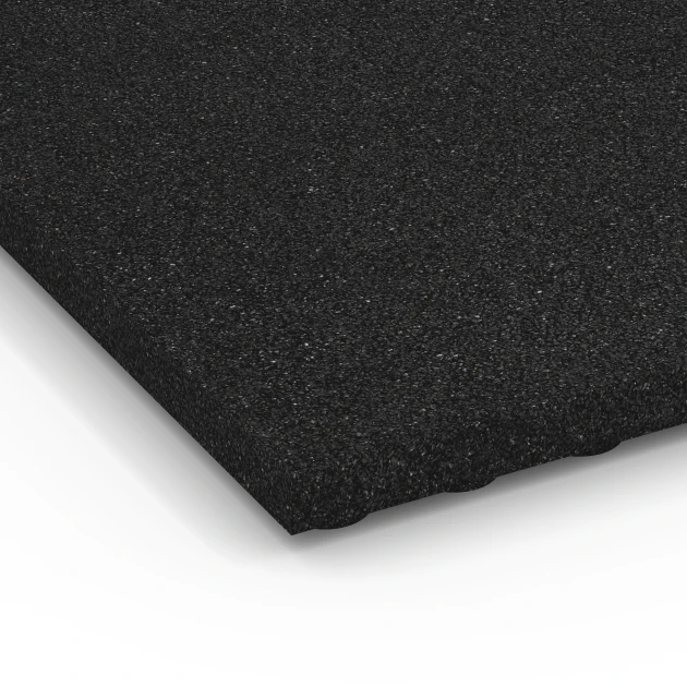 Detailaufnahme der Randausprägung von WARCO-Produkt 6646, Stallplatte, Format 100 x 50 x 4 cm, Farbe Anthrazit.