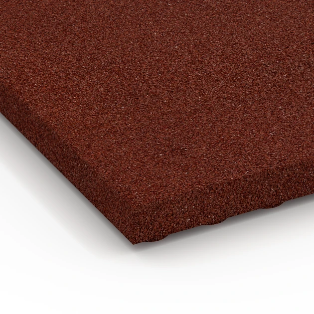 Detailaufnahme der Randausprägung von WARCO-Produkt 6649, Stallplatte Luxus, Format 100 x 50 x 5 cm, Farbe Ziegelrot.
