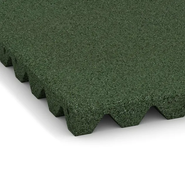 Detailaufnahme der Randausprägung von WARCO-Produkt 0618, Lastra di protezione murale, Format 500 x 500 x 40 mm, Farbe Verde erba.