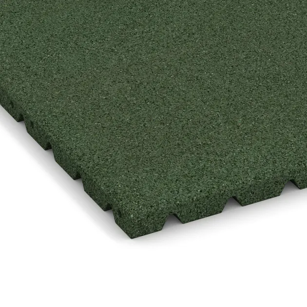 Detailaufnahme der Randausprägung von WARCO-Produkt 0570, Lastra di protezione murale, Format 500 x 500 x 30 mm, Farbe Verde erba.