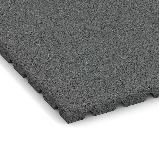 Detailaufnahme der Randausprägung von WARCO-Produkt 0571, Lastra di protezione murale, Format 500 x 500 x 30 mm, Farbe Grigio ardesia.