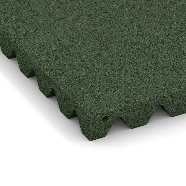 Detailaufnahme der Randausprägung von WARCO-Produkt 0656, Lastra di protezione murale, Format 500 x 500 x 45 mm, Farbe Verde erba.