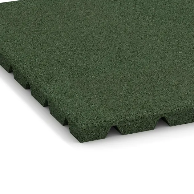 Detailaufnahme der Randausprägung von WARCO-Produkt 0528, Lastra di protezione murale, Format 500 x 500 x 25 mm, Farbe Verde erba.