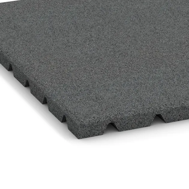 Detailaufnahme der Randausprägung von WARCO-Produkt 0529, Lastra di protezione murale, Format 500 x 500 x 25 mm, Farbe Grigio ardesia.