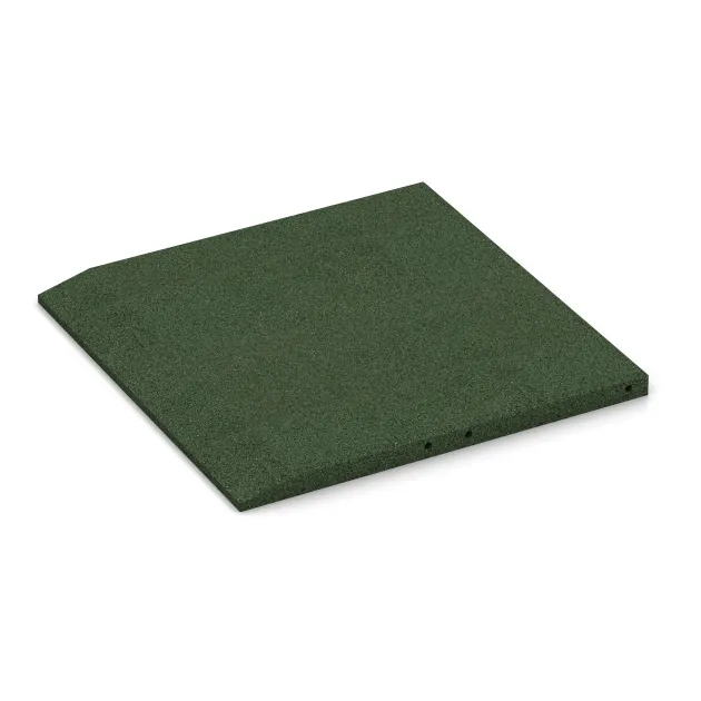 Detailaufnahme der Randausprägung von WARCO-Produkt 0423, Lastra laterale (uno lato smussato), Format 500 x 500 x 30 mm, Farbe Verde erba.