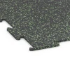 Detailaufnahme der Randausprägung von WARCO-Produkt 6453, Pavimento Fitness Compatto, Format 100 × 100 × 0,8 cm, Farbe Verde leggermente punteggiato.