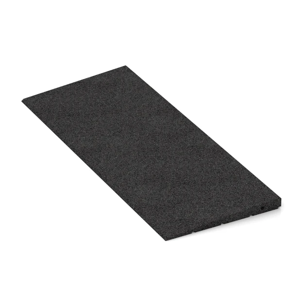 Detailaufnahme der Randausprägung von WARCO-Produkt 2348, Übergangsrampe 75 cm, Format 750 x 300 mm | 8 <  30 mm, Farbe Anthrazit.