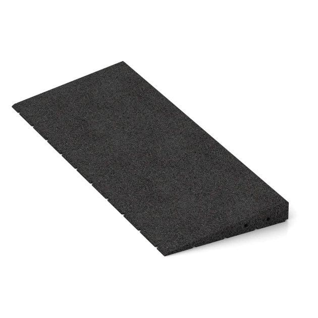 Detailaufnahme der Randausprägung von WARCO-Produkt 2508, Übergangsrampe 75 cm, Format 75 x 30 cm | 8 < 50 mm, Farbe Anthrazit.