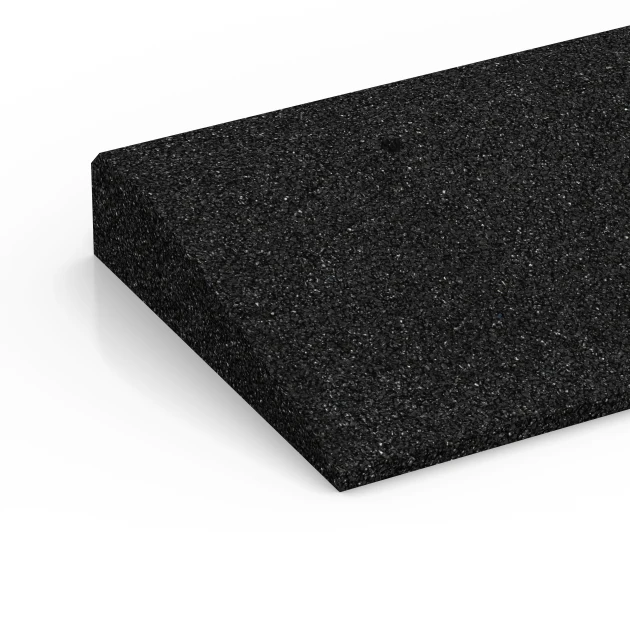 Detailaufnahme der Randausprägung von WARCO-Produkt 6599, Übergangsrampe, Format 100 × 25 cm | 1 < 6 cm, Farbe Anthrazit.