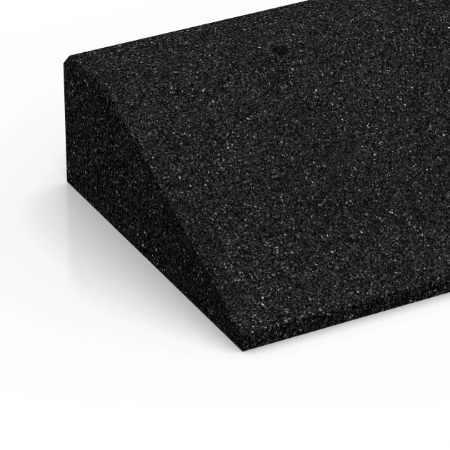 La vue détaillée sur les bords du produit WARCO 6603, Rampe de seuil, au format 100 × 25 cm | 1 < 10 cm, en couleur Anthracite.