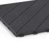 Detailaufnahme der Randausprägung von WARCO-Produkt 6325, Fischgrät – Klickfliese, Format 38,5 x 38,5 x 2 cm, Farbe Schiefer.