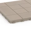 La vue détaillée sur les bords du produit WARCO 6238, Motif à panneaux – Dalle clipsable, au format 38,5 x 38,5 x 2 cm, en couleur Vanille.