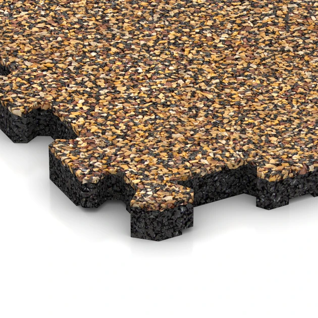 Detailaufnahme der Randausprägung von WARCO-Produkt 3740, Mattonella da esterno, Format 30,6 x 30,6 x 2 cm | 0,094 m², Farbe Rattan.