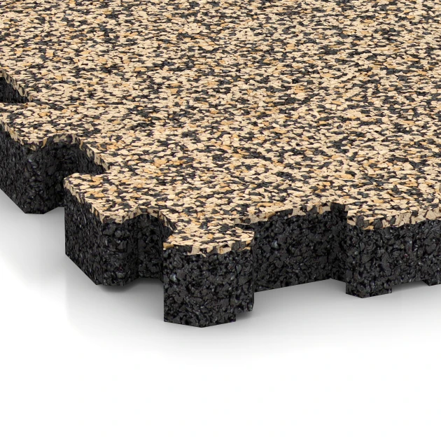 Detailaufnahme der Randausprägung von WARCO-Produkt 4258, Mattonella da esterno, Format 30,6 x 30,6 x 3 cm | 0,094 m², Farbe Travertino.