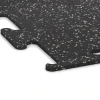 Detailaufnahme der Randausprägung von WARCO-Produkt 3779, Fitness Performance Elite Trainingsboden, Format 50 x 50 x 1 cm | 0,25 m², Farbe Leicht Grau Gesprenkelt.