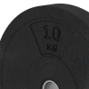 Detailaufnahme der Randausprägung von WARCO-Produkt 6085, Bumper Plate, Format 10 kg | ø 45,4 x 5,85 cm, Farbe Antracite.