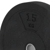 Detailaufnahme der Randausprägung von WARCO-Produkt 6088, Bumper Plate Slim, Format 15 kg | ø 45,4 x 5,85 cm, Farbe Antracite.