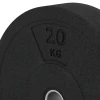 Detailaufnahme der Randausprägung von WARCO-Produkt 6089, Bumper Plate Slim, Format 20 kg | ø 45,4 x 8,61 cm, Farbe Antracite.