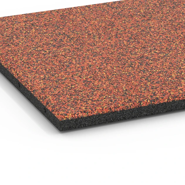 Detailaufnahme der Randausprägung von WARCO-Produkt 6358, Terrassenplatte Classic, Format 50 x 50 x 3 cm, Farbe Feuersglut.