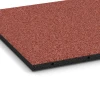 Detailaufnahme der Randausprägung von WARCO-Produkt 6128, Fallschutzmatte – 95 cm, Format 50 x 50 x 3 cm | 0,25 m², Farbe Tomatenrot.