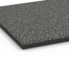 Detailaufnahme der Randausprägung von WARCO-Produkt 6413, Piastrella antitrauma – 90 cm, Format 50 x 50 x 3 cm | 0,25 m², Farbe Granito grigio scuro.