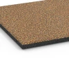 Detailaufnahme der Randausprägung von WARCO-Produkt 6416, Fallschutzplatte – 90 cm, Format 50 x 50 x 3 cm | 0,25 m², Farbe Terra Cotta.