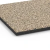 Detailaufnahme der Randausprägung von WARCO-Produkt 6419, Fallschutzplatte – 90 cm, Format 50 x 50 x 3 cm | 0,25 m², Farbe Travertin.