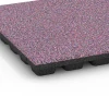 Detailaufnahme der Randausprägung von WARCO-Produkt 6436, Piastrella antitrauma – 160 cm, Format 50 x 50 x 4,8 cm, Farbe Lavanda.