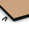 Detailaufnahme der Randausprägung von WARCO-Produkt 6225, Fallschutzplatten, Format 50 x 50 x 4,5 cm, Farbe Sandbeige.