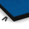 Detailaufnahme der Randausprägung von WARCO-Produkt 6268, Fallschutzplatte – 180 cm, Format 50 x 50 x 6 cm, Farbe Himmelblau.