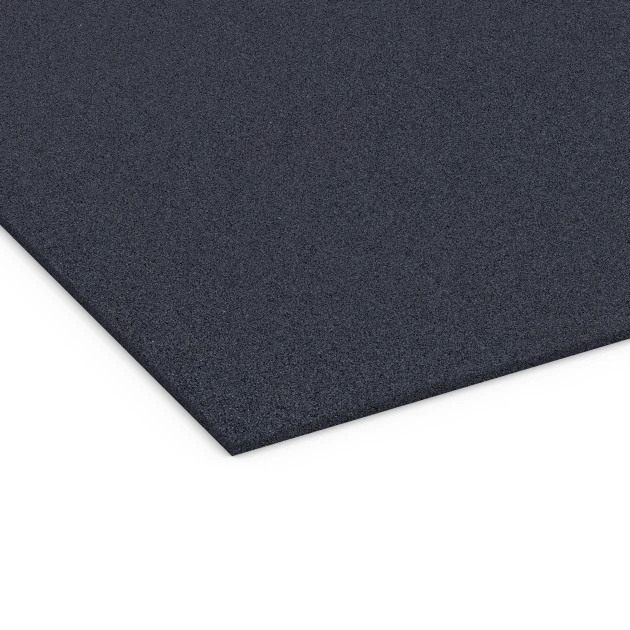 Detailaufnahme der Randausprägung von WARCO-Produkt 6177, Fitness Performance Elite Trainingsboden, Format 100 × 100 × 1 cm, Farbe Anthrazit.